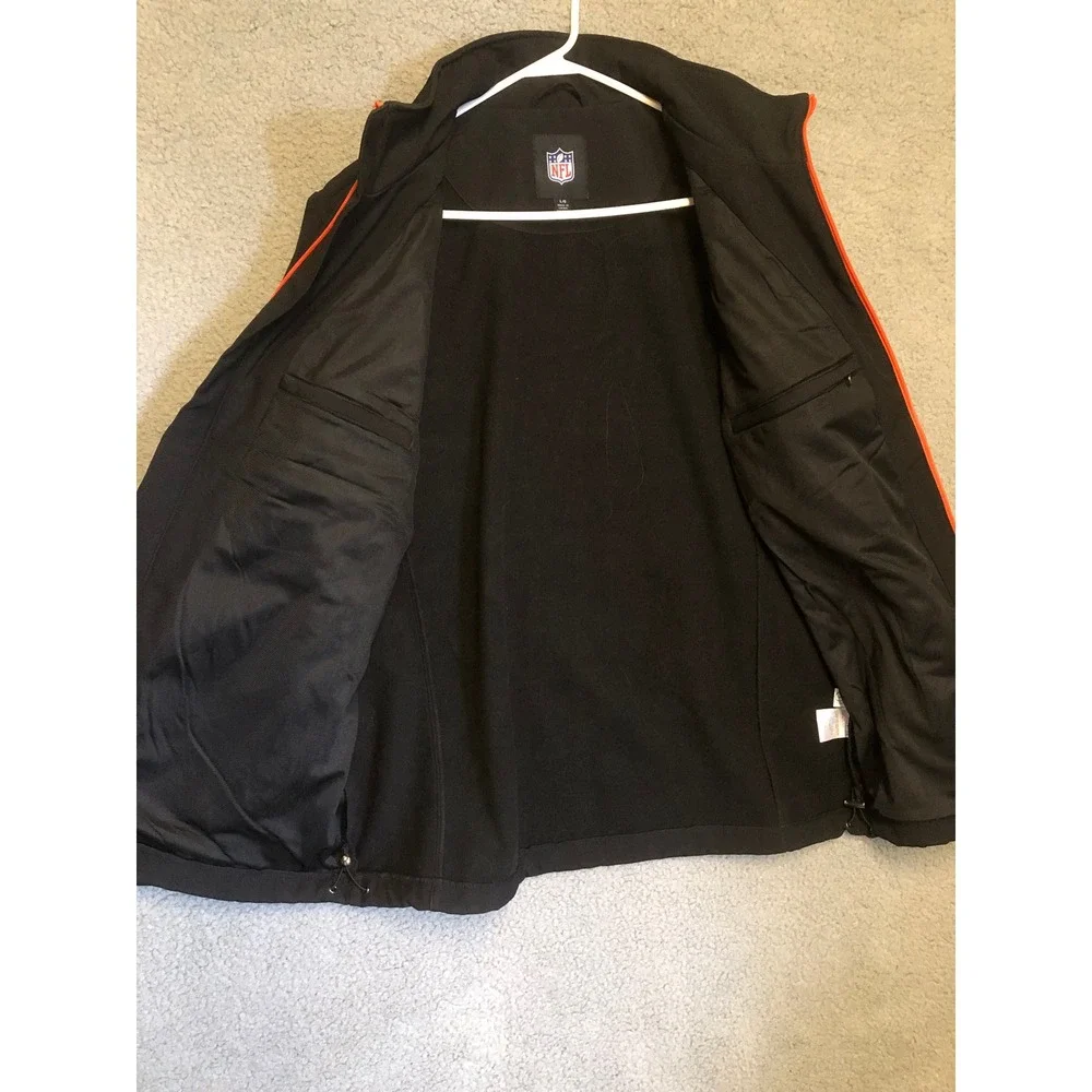 NFL Cincinnati Bengals G-III Softshell Fleece Lined Jacket Mens L XL Black